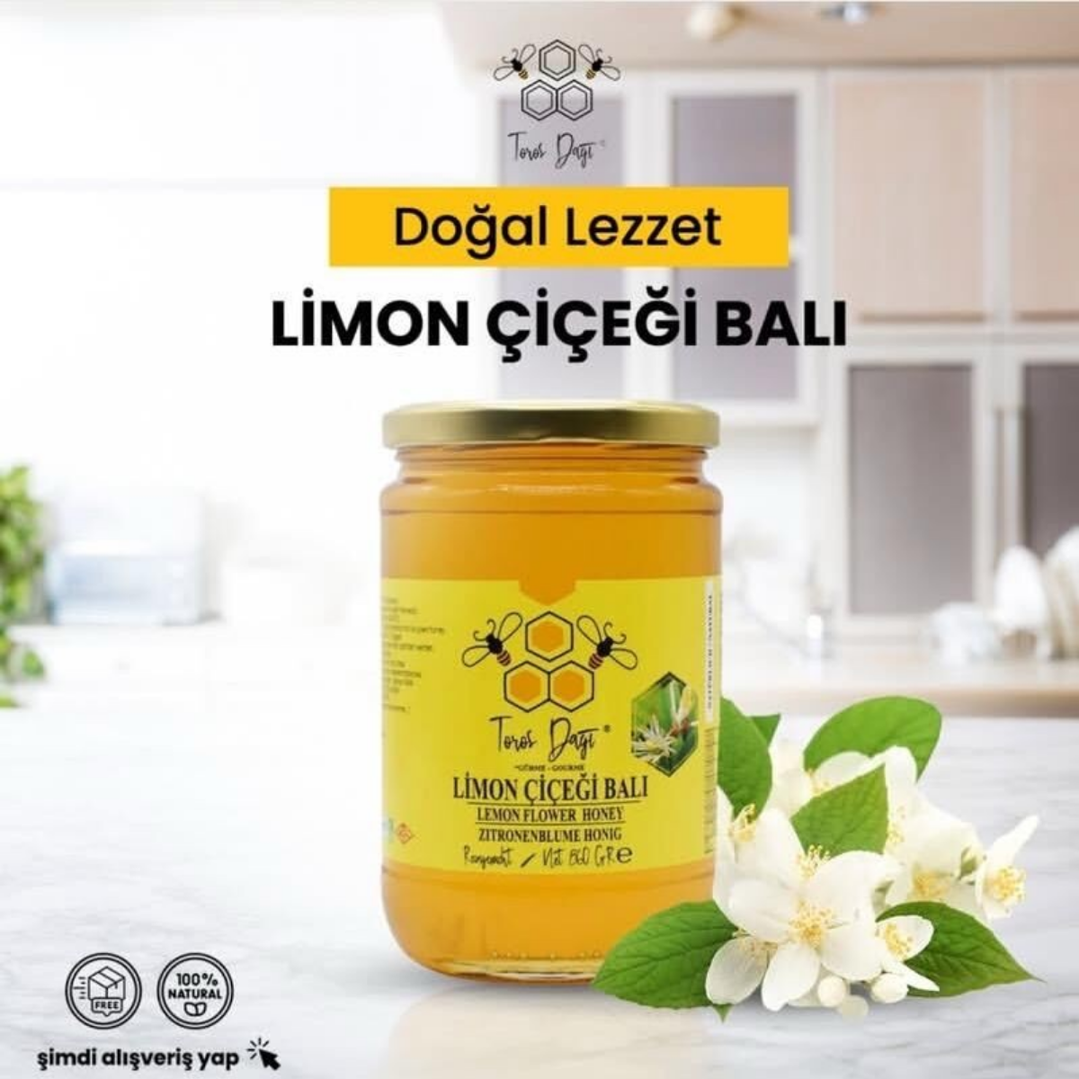 Toros Dağı Limon Çiçeği Balı 860 gr